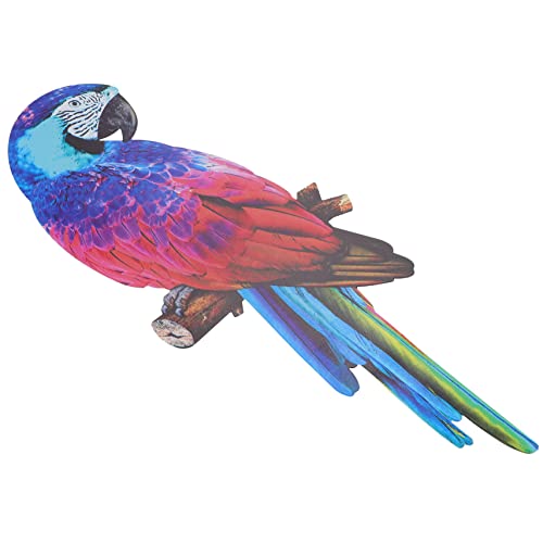 Toddmomy Decoración De Pared De Loro De Metal Resistente Para Interior y Exterior Adorno Colgante De Arte Hierro Duradero Para Hogar Jardín y Oficina