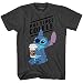 Disney Lilo and Stitch Coffee First Adult T-Shirt (Heather Charcoal, Medium)