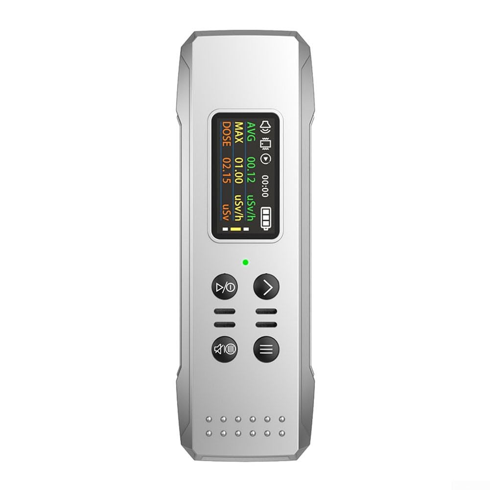 LifeBasis Geigerzähler Strahlungsdetektor – Dosimeter Für Röntgen, Beta, Gamma, TFT-Display, Alarm, USB-C, Tragbar, Wiederaufladbar