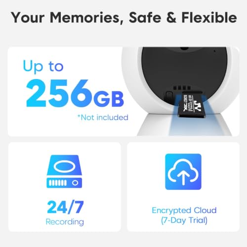 Image of VSTARCAM 3MP 2K Indoor Security Camera, 2.4GHz WiFi Pet Camera with 355 Pan 60 Tilt, Human Detection, Color Night Vision, 2-Way Audio, App Alerts, 24 /7 Recording, Cloud & microSD Storage