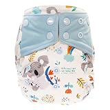 blümchen windeleinlagen Waschbare Komplettwindel mit Saugmaterial und Nässeschutz mit Druckknopverschluss