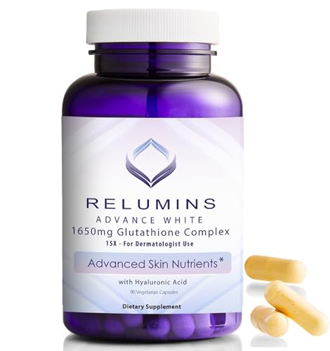 Relumins 1650mg L-Glutathione Complex with Hyaluronic, Alpha Lipoic, Rose HIPS,