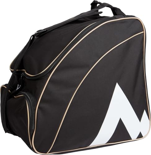 Bolsa para botas de esquí Mckinley Triangle Plus con diseño triangular negro y beige 1