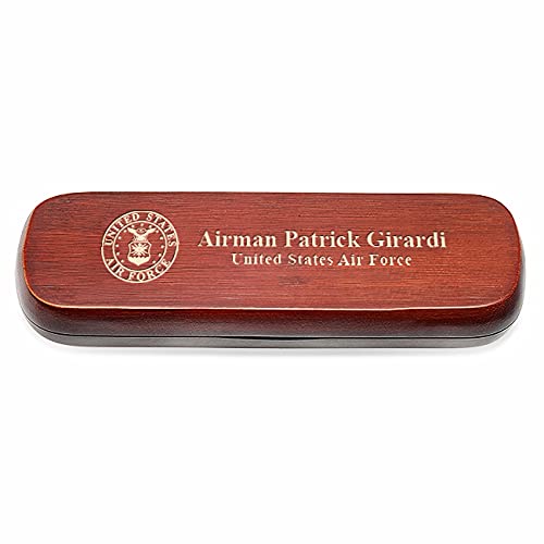 Executive Gift Shoppe Air Force Cherrywood Double Pen and Box Set