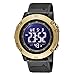 SMAEL Orologi da Polso da Uomo 50M Impermeabili Digitale Orologi Sportivi da Uomo Militare Orologio con Quadrante Nero LED con Sveglia/Il Conto alla Rovescia/Cronometro/Bluetooth,Black Gold