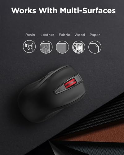 Image of Lenovo USB-C Rechargeable Silent Mouse (WL500) - Silent Buttons, USB-C Rechargeable, Ambidextrous Grip, Adjustable DPI - Plug-and-Play 2.4G Receiver Computer Mouse (Black)