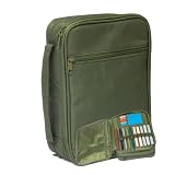 S.F. Creations Premium Bible & Book Carrying Case- Convenient for Men, Women, Teens, and Kids(Army Green Case Only)