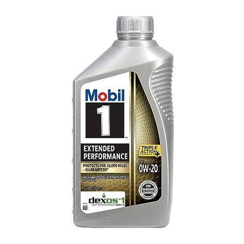 Image of Mobil 1 Extended Performance Full Synthetic Motor Oil 0W-20, 1 Quart (6-pack)