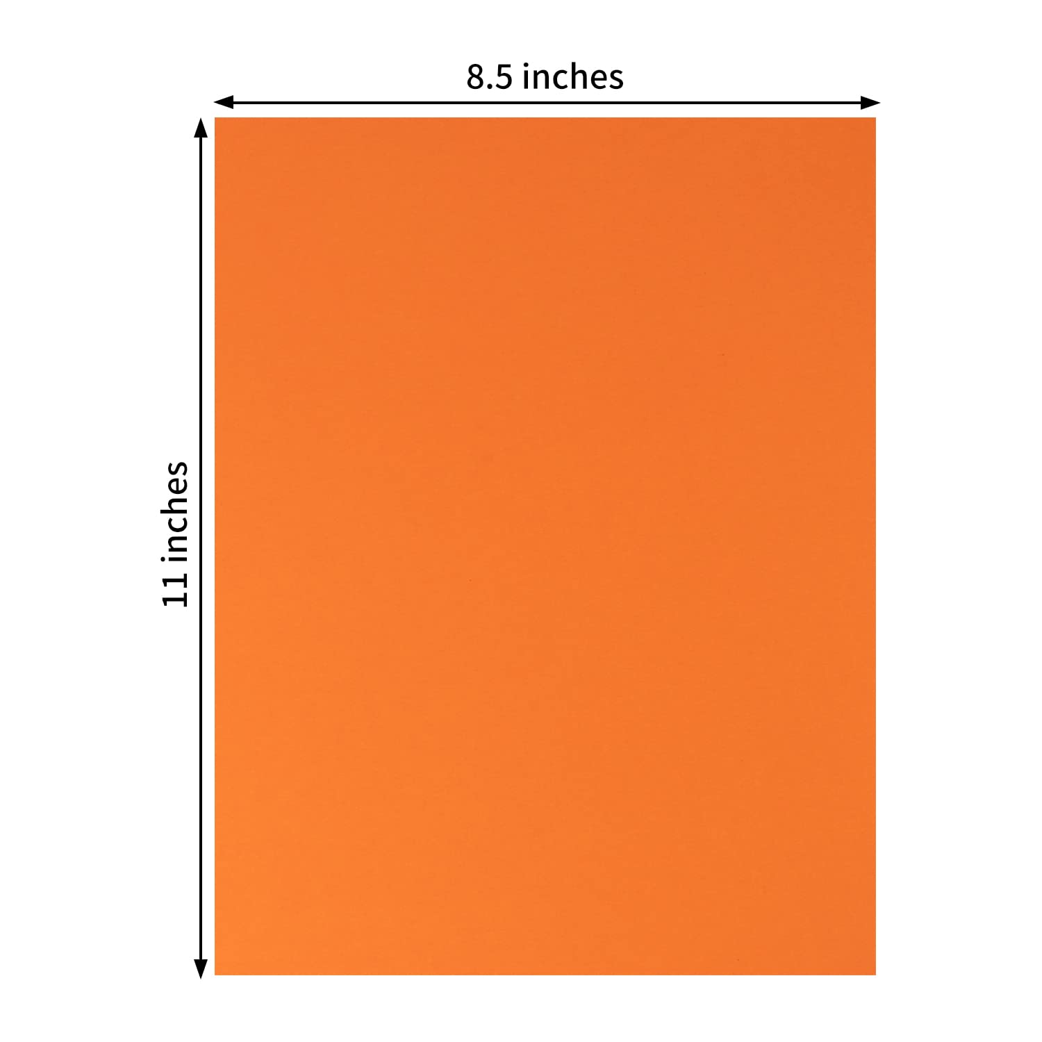 20 Sheets Colored Thick Paper Cardstock Blank for DIY Crafts Cards Making, Invitations, Scrapbook Supplies (Dark Orange, 8.5 x 11 inches)