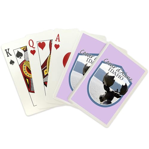 Baraja de poker con estatua Mudgy y Millie Coeur d'Alene Idaho miniatura 2