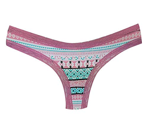 Kit 12 Calcinhas Fio Dental Algodão Estampadas Renda Absoluta Ousadia (P)