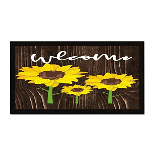 Cadre en bois Welcome Tournesol : Idée cadeau crémaillère