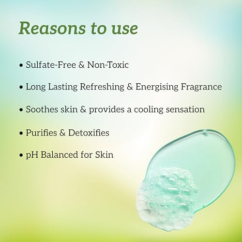 Image of inatur Eucalyptus Shower Gel | With Mint & Lavender | Refreshing & Nourishing | Helps Relieves Stress & Relaxation | Gentle Sulfate-Free Body Wash for Men & Women | Ideal for All Skin Types | 400ml