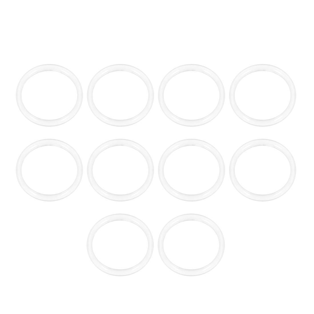 Ofowin シリコンOリング VMQシールリングガスケット 外径32mm 内径26mm 幅3mm ホワイト 10個入り、 油圧・空気圧シール、圧力弁、自動車機械、醸造、圧縮機