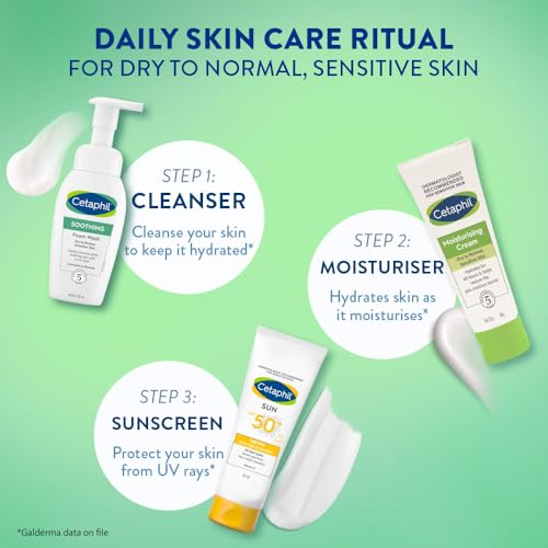 Image of Cetaphil Soothing Foam Face Wash 200ml | Foaming Cleanser With Triple Ceramides for Sensitive Skin| Paraben, Sulphate & Allergen Free