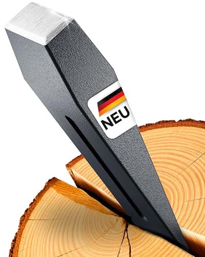 Langlebiger Spaltkeil für Holz Spaltkeil Holz spalten - Splitting Wedge Holzspaltkeil Grau - Treibkeil perfekt zum Holz spalten -2Kg