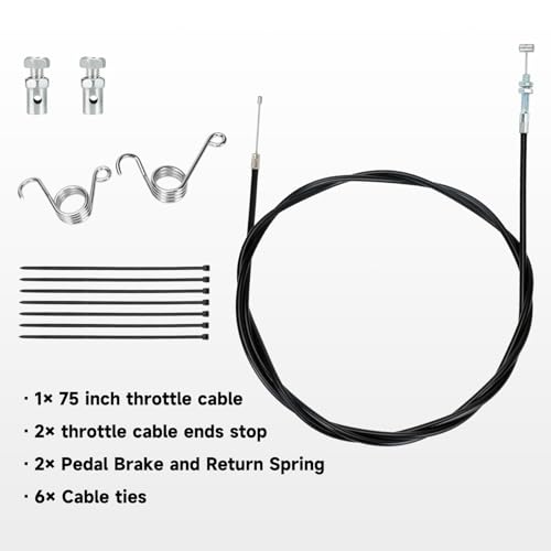HIAORS Cabo de acelerador reto universal de 75 polegadas compatível com scooter a gás Kandi Go Kart