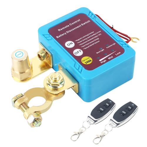 Smart 12V Battery Disconnect Switch, Anti-Theft Car Battery Kill Switch ...