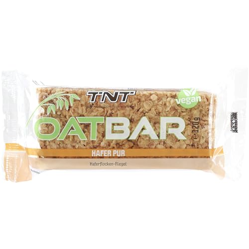 TNT Oatbar - 120g Haferriegel (Hafer Pur) - Müsliriegel mit Haferflocken - leckerer Geschmack und angenehme Konsistenz - praktischer Energieriegel …