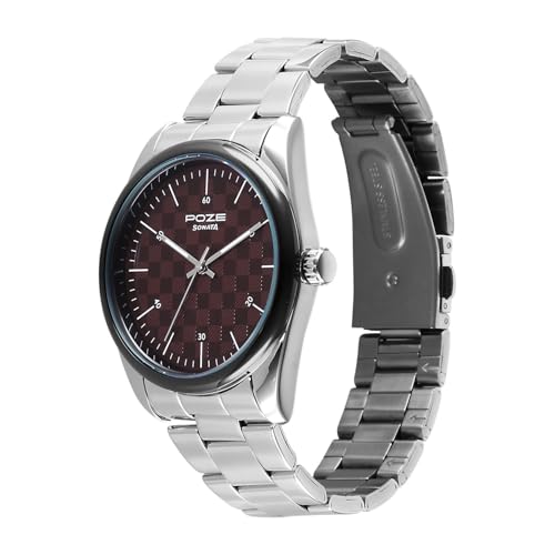 Image of Sonata Poze 9 with Quartz Analog Watch for Men