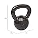Amazon Basics Cast Iron Kettlebell, 25 Pounds, Black