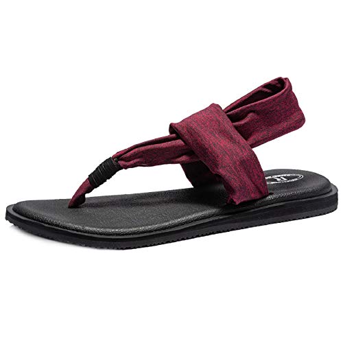 Image of Ranberone Women's Yoga Mat Flip Flops Casual Flat Summer Beach Sandals