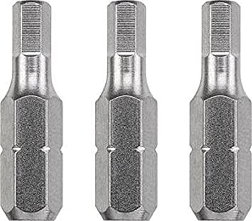 kwb 3 x Bits 25 mm Hex 3.0mm Industrial Steel (TQ 60 Stahl, ISO 1173 Antrieb C 6.3)