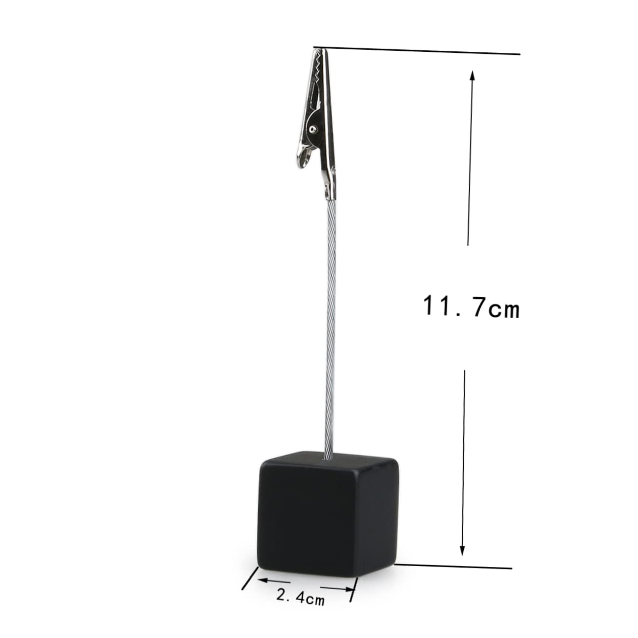 Lurrose 100 Pz fermaglio per appunti morsetto per appunti portafoto per Nota clip di visualizzazione delle foto supporto per morsetto numerico graffetta per fogli porta promemoria Black