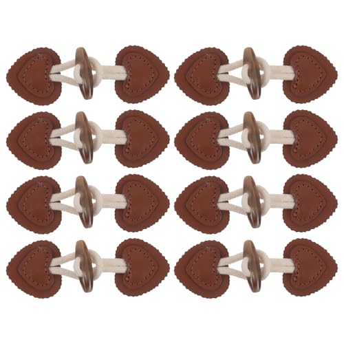 Alipis - Alipis 8 pièces Boutons Bascule Corne Artisanaux Petits Fermeture Décorative Col pour Manteaux Vestes et Vêtements Garçon Fille Lot de Pratique