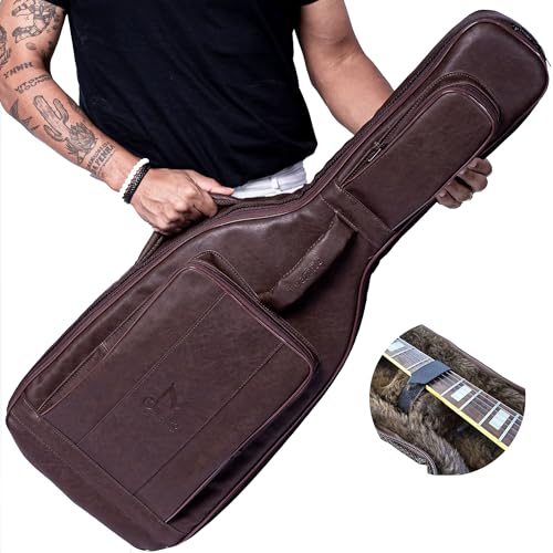 Bag para guitarra semicase em couro para guitarra