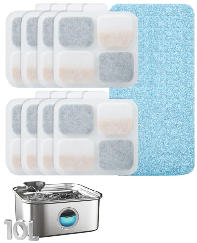 Image of oneisall 8Set Filters for 10L /2.64Gal Stainless Steel Dog Water Fountain