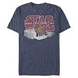 Imprimé aux États-Unis. Star Wars Chewie Window T-Shirt, Bleu Marine chiné, 3XL Homme