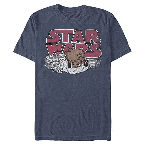 Star Wars Chewie Window T-Shirt Homme en coton anti-déformation