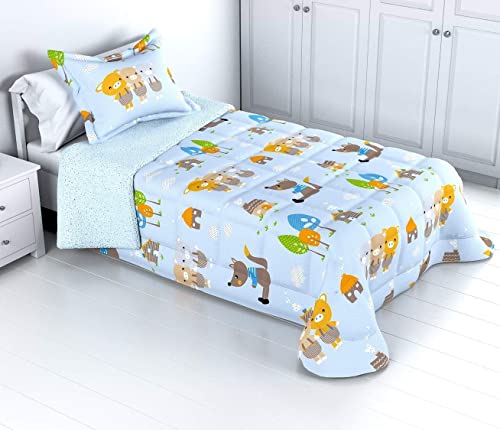 Edredón Sherpa Infantil cerditos para Camas de 90cm el Gran Confort del Invierno: Dale Calor a tu Familia con la Microfibra de Borreguito de 400gr/m² COSCHANO