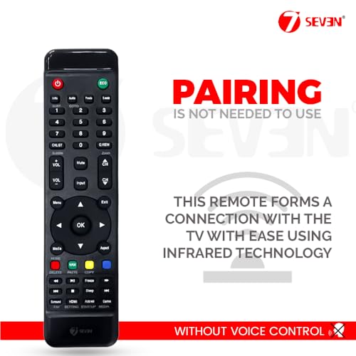 Image of 7SEVEN Compatible for Kodak Tv Remote Suitable for LCD LED 32 40 43 55 Inch Television - Match Exactly Existing Model Remote Control for Better Performance