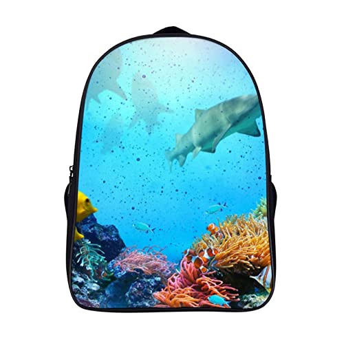 Sac à dos mode poisson imprimé 3D sac d'école enfant adulte étanche voyage