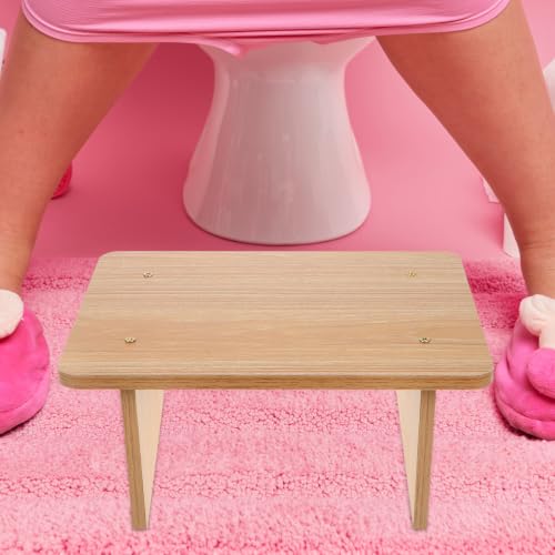 Tabouret d'allaitement en bois robuste et beige au design épuré - 4