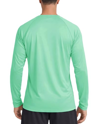 Image of Boladeci Men's UPF 50+ Sun Protection UV SPF Shirts Long Sleeve Lightweight Quick Dry Swim T-Shirts Rash Guard