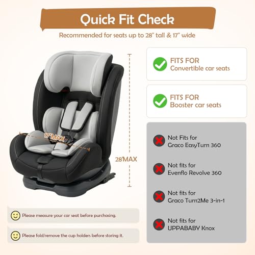 Image of YOREPEK Padded Carseat Travel Bag for Airplane, Car Seat Travel Backpack with Shoulder Straps, Gate Check Car Seat Bags for Air Travel, Toddler Airplane Travel Essentials