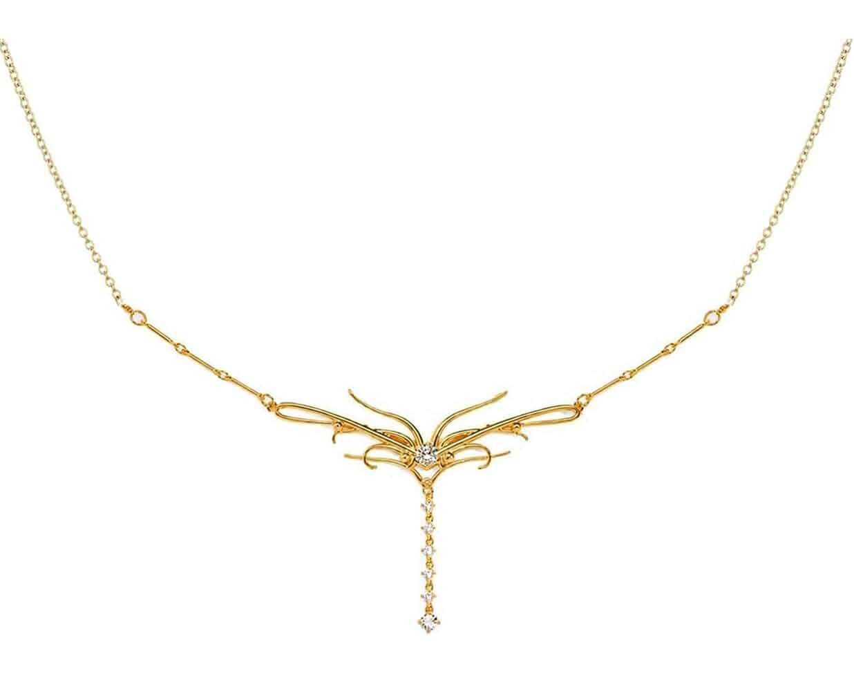 Y2K Back Body Waist Chain for Womens Sexy Butterfly Waist Chain Jewelry Gold Silvery CZ Waist Belt Chain for Womens Adjustable Elegant Butterfly Pendant Chain for Low Rise Jeans Festival Rave Party
