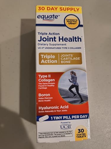 Equate Triple Action Joint Health, 30 Coated Tablets (Compare Move Free Ultra)