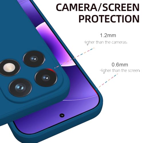 Image of Kapa Matte Protective Lens Flexible Back Cover for Xiaomi 17 | Slim Silicone with Soft Lining Shockproof Full Body Bumper Case (Blue)