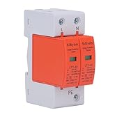 Scaricatore di Sovratensione 220V,420VAC 40kA Dispositivo di Protezione Contro le Sovratensioni 2P Scaricatore di Sovratensione Montaggio su Guida DIN 35 mm