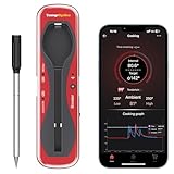 ThermoPro TempSpike Premium Truly Wireless Meat Thermometer up to 500-Ft Remote Range, Bluetooth Meat Thermometer with Wire-Free Probe, Meat Thermometer Wireless for Sous Vide Smoker Rotisserie