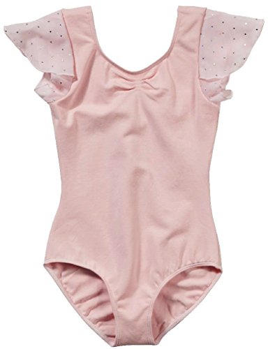 Justaucorps avec pois à paillettes rose pour fille de 2 à 4 ans tenue de danse