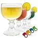 Schooner Beer Glass - 21.5 Oz Extra Large Goblet Crystal Style LEAD Free Shrimp Cocktail, Coronaritas, Margaritas 4 PACK