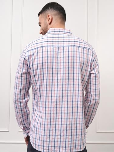 Image of Locomotive Men's Regular Fit Shirts | Checked | Long Sleeves | Spread Collar | Casual Shirts | Stylish Shirt