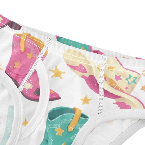 KLL Seamless Cowboy Western Boots Hat Baby Boys Soft Briefs Underwear Breathable Children Panties4