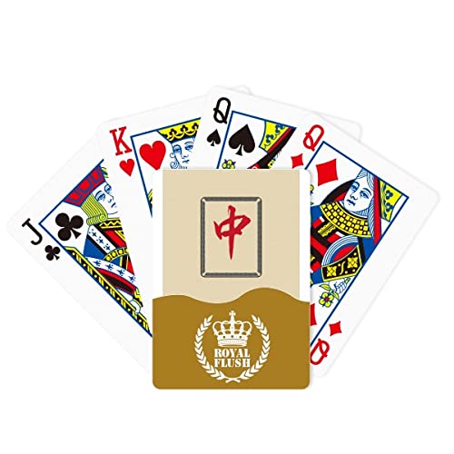 Cartes de poker rouge Mahjong Royal Flush idéales pour animer vos apéritifs entre amis