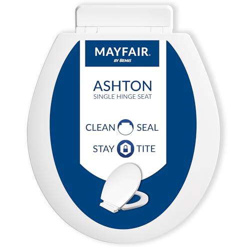 Mayfair Ashton Round Toilet Seat - Easy Clean, Slow Close, Wood